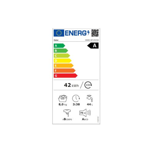 Lave-linge Frontal 8 kg 1400 trs/mn - Hw80bp14929as