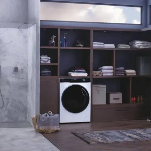 Lave linge hublot HAIER HW150-BP14986E 15 kg Blanc vue d'ambiance 1