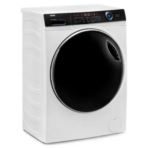 Lave linge hublot HAIER HW150-BP14986E 15 kg Blanc vue 3/4