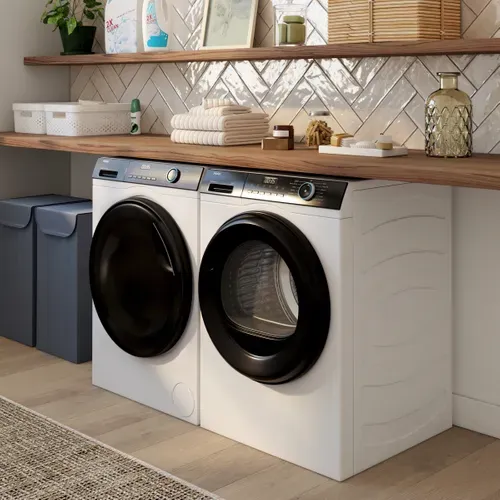 Lave linge hublot séchant HAIER HWD80-B14939-FR  8/5kg vue d'ambiance 1