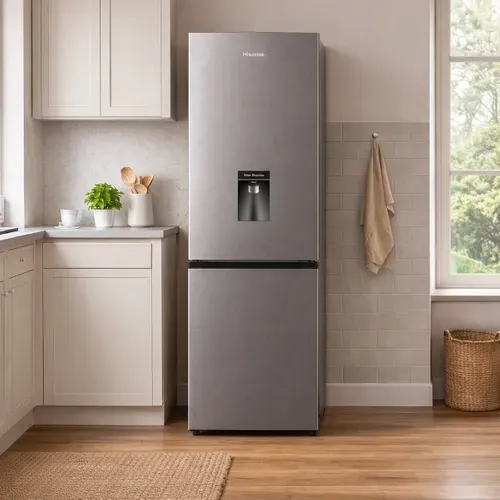 Combiné HISENSE HCN255WDE 255L Argent vue d'ambiance 1