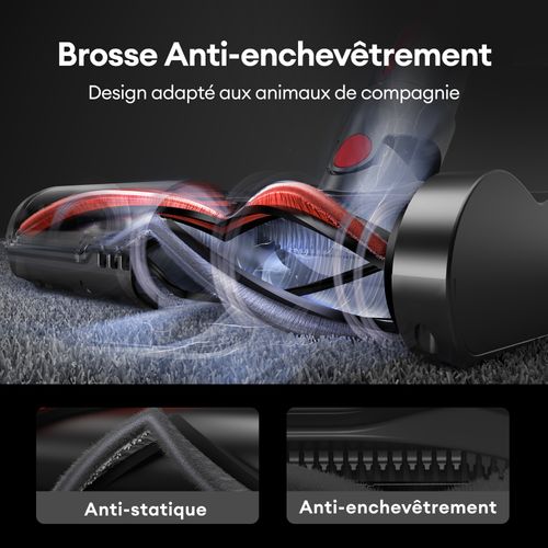 Aspirateur Balai uf16 flex - 55kpa/ 550w /60min - 1l - Batterie amovible- Tube pliable