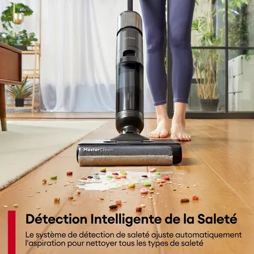 Aspirateur Balai AC1E - Nettoyeur Sec/humide - Autonomie 50min - 15 kpa - Noir