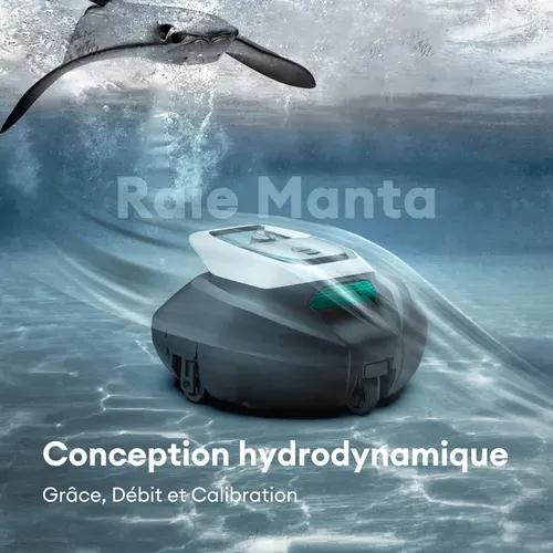 Robot De Piscine Sans Fil Pooleco P10s 2026 - Jusqu'à 80m2 - Autonomie De 90min - Télécommande