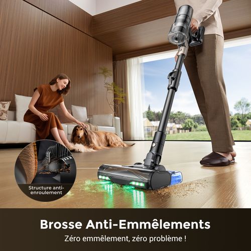 Aspirateur Balai Sans Fil Po20, Sec/humide Onepass, 70min/80kpa, Tube Pliable, Aspiration Et Lavage