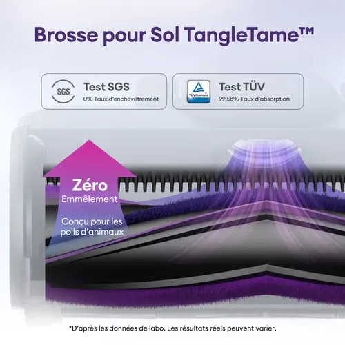 Aspirateur Balai Sans Fil-ultenic- UW20 -140AW/600W- 60 min/60kPa-tube Pliable- Batterie Amovible