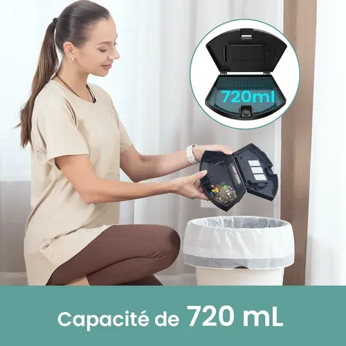 Cleanova W6plus-5000pa Aspirateur Robot-120min Autonomie-alexa/app/ifttt-ultra Mince Silencieux