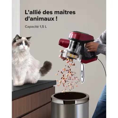 Blitz C8-aspirateur Balai Avec Fil-60kpa-500w-1.5l-câble Long 7m-ultra-léger 1.7kg