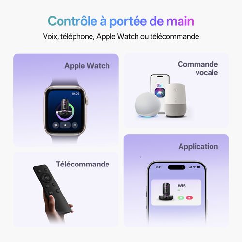 Cleanova W15-aspirateur Robot Laveur 12000pa-200min Autonomie-bac 4l-navigation Lds-apple Watch,etc
