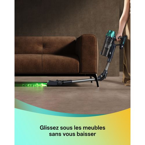 Blitz V15 Max-80kpa/580w Aspirateur Balai Sans Fil-65min Autonomie-écran LED-bac 1.5l