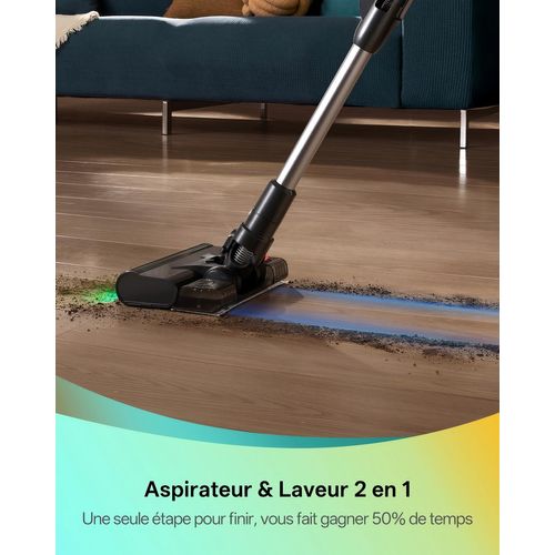 Blitz V15 Max-80kpa/580w Aspirateur Balai Sans Fil-65min Autonomie-écran LED-bac 1.5l
