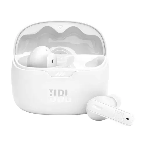 Ecouteurs intra auriculaire JBL TUNE BEAM Blanc vue de face