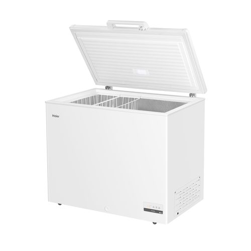 Congélateur Coffre HAIER HCE301D 300L vue de profil