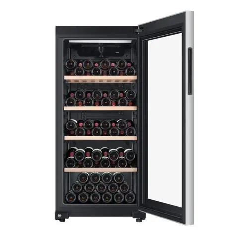 Hws116gae - Cave à Vin De Vieillissement - Pose Libre - 116 Bouteilles H126.5 X L59,5 Cm - Noir