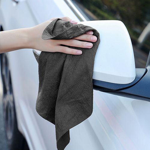 Lot De 5 Chiffons Magiques 30x40 Cm, Super Absorbants Et Réutilisables, En Microfibre, Gris