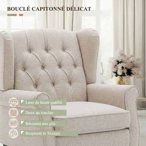 Fauteuil Design Minimaliste, Confort Et Style Pour Intérieur Moderne, Beige