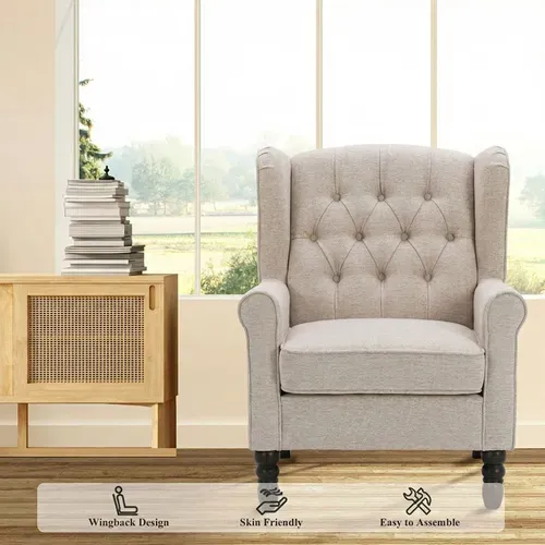 Fauteuil Design Minimaliste, Confort Et Style Pour Intérieur Moderne, Beige