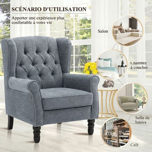 Fauteuil Design Minimaliste, Confort Et Style Pour Intérieur Moderne, Bleu