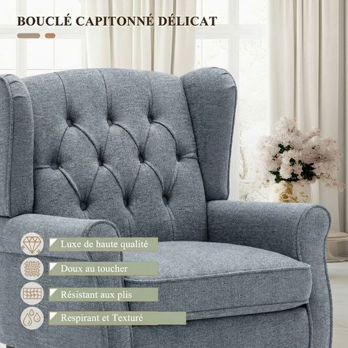 Fauteuil Design Minimaliste, Confort Et Style Pour Intérieur Moderne, Bleu