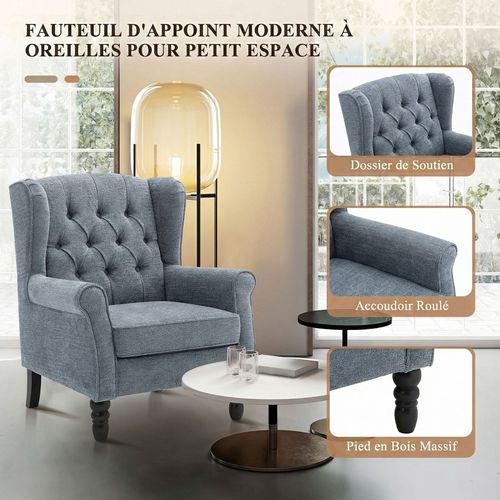 Fauteuil Design Minimaliste, Confort Et Style Pour Intérieur Moderne, Bleu