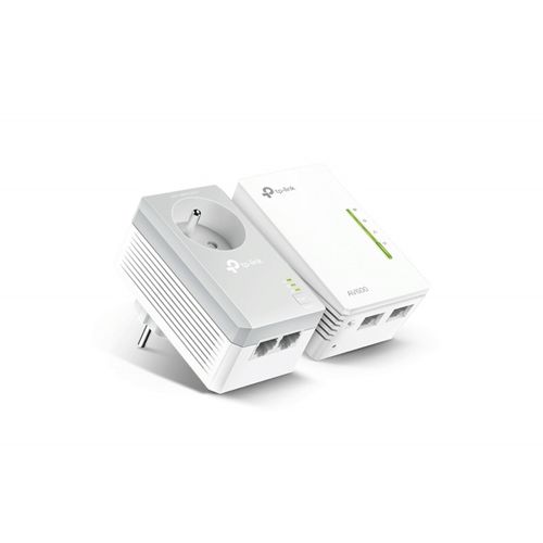 TP-Link Kit CPL 600 Mbps + WiFi 300 Mbps Avec Prise Intégrée - Extension Réseau Maison TL-WPA4220T