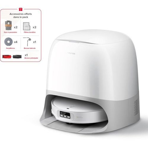 Aspirateur Robot Laveur -  Qrevo Curv 2 Prox - Autonomie 180 Min - 25 000 Pa - Navigation Lidar - C