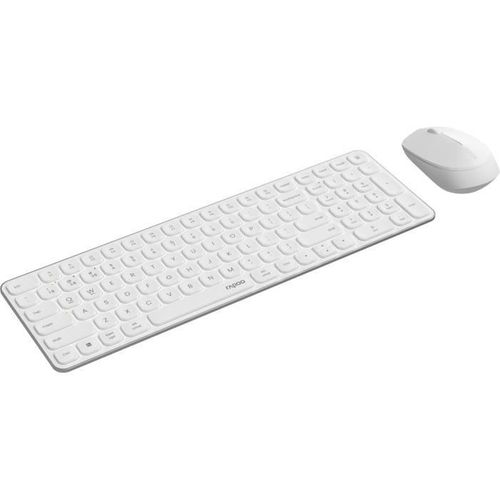 Ensemble Clavier-souris - 9310m - Sans-fil - Multimode - Ultra-slim - Blanc