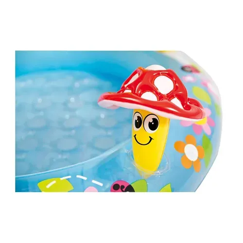Piscine Pataugeoire Gonflable Pare-soleil Champignon 102 X 102 X 89 Cm