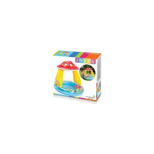 Piscine Pataugeoire Gonflable Pare-soleil Champignon 102 X 102 X 89 Cm