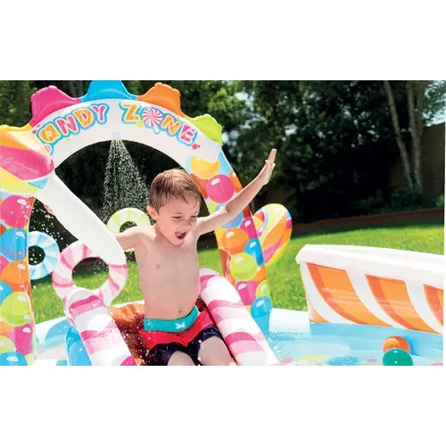 Aire De Jeux Gonflable Royaume Des Bonbons Intex