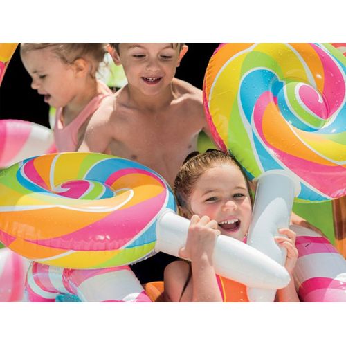 Aire De Jeux Gonflable Royaume Des Bonbons Intex