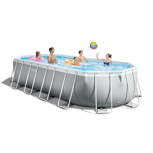 Piscine Tubulaire Prism Frame Ovale 6,10 X 3,05 M Intex