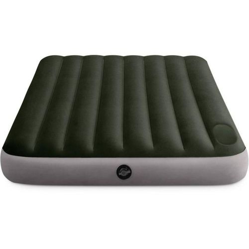 Matelas Gonflable 2 Places Downy, Fiber Tech, Gonfleur à Pied Intégré 191 X 137 Cm