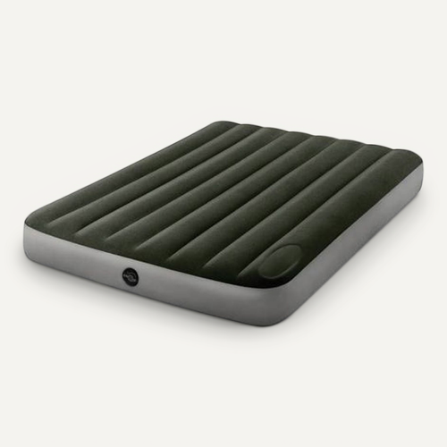 Matelas Gonflable 2 Places Downy, Fiber Tech, Gonfleur à Pied Intégré 191 X 137 Cm
