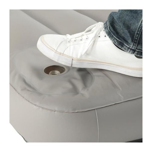 Matelas Gonflable 2 Places Downy, Fiber Tech, Gonfleur à Pied Intégré 191 X 137 Cm