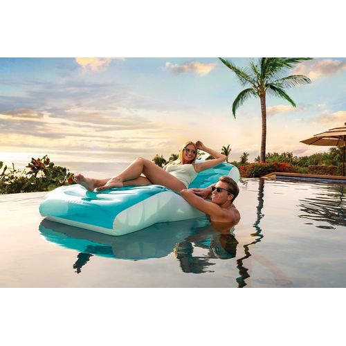 Matelas Gonflable Lounge "lagon" 191cm Bleu