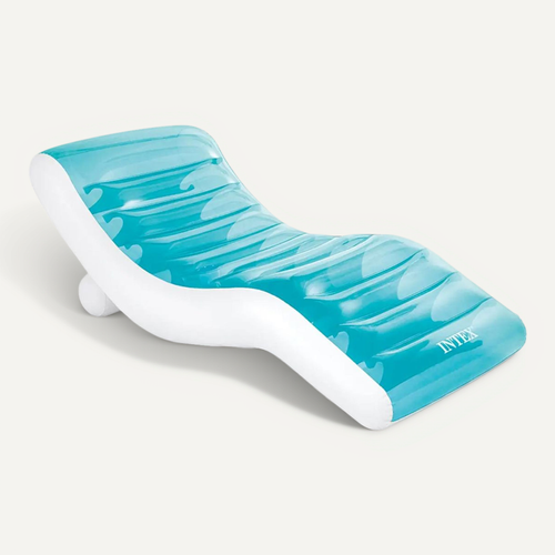 Matelas Gonflable Lounge "lagon" 191cm Bleu