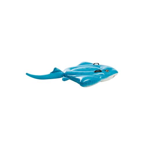 Bouée Gonflable À Chevaucher "raie Manta" 185cm Bleu
