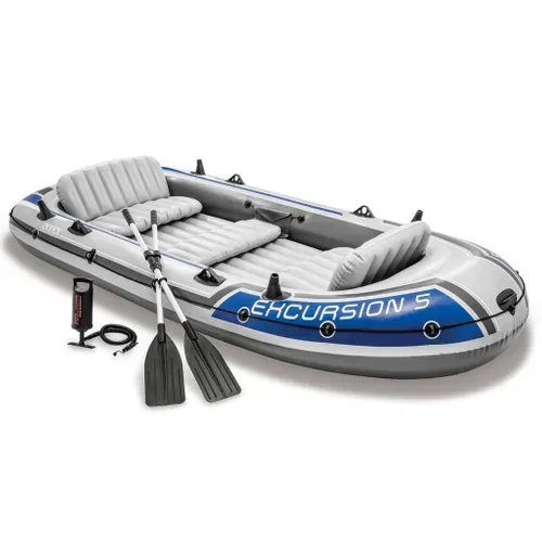 Set Bateau Gonflable 5 Places Intex Excursion 5