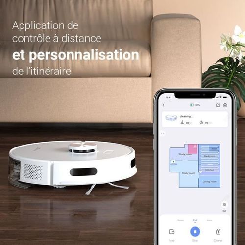 Aspirateur Robot RE5 - Cs-re5-twt2 - Navigation Lidar - Évitement D'obstacles - Détection Des Tapis