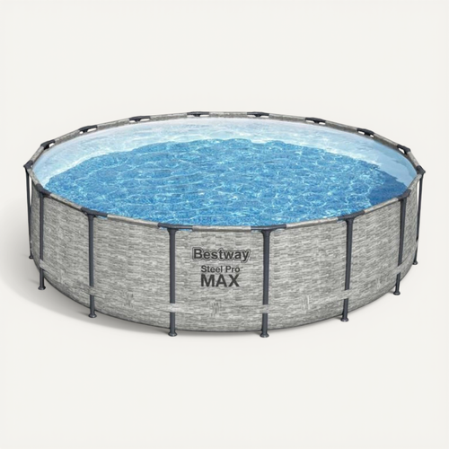 Kit Piscine Tubulaire   Steel Pro Max  488 X 122 Cm  Ronde Livrée Avec Pompe De Filtration
