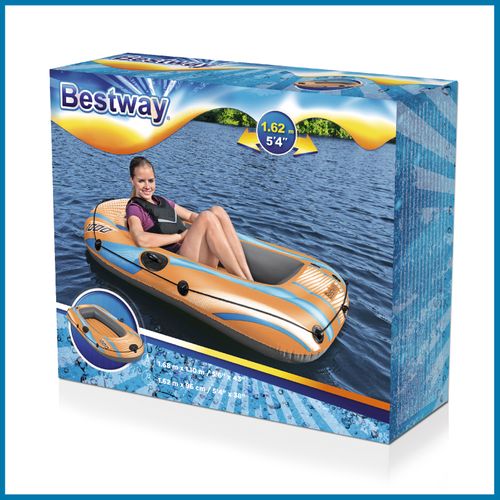 Bateau Gonflable Individuel   Kondor Elite 1000 Raft 162x96x20 Cm Avec Poignées Et Sol Gonflable