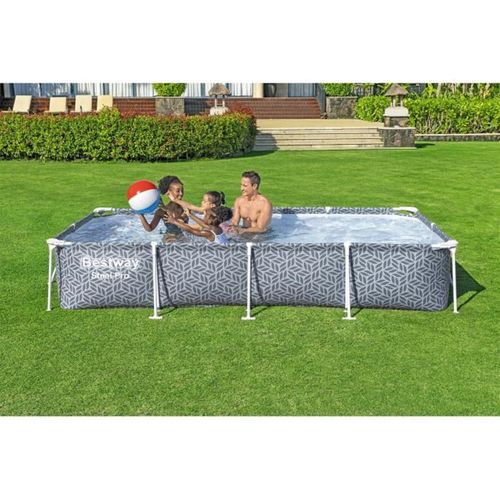 Piscine Cadre Rectangulaire 366 X 201 X 66 Cm – Acier, Liner Duraplus™