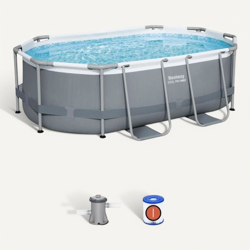 Piscine Tubulaire Ovale Steel Pro Max 305 X 200 X 84 Cm 5614a
