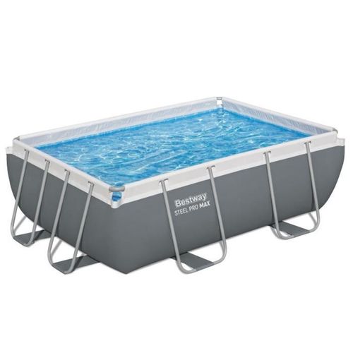 Piscine Hors Sol Rectangulaire Tubulaire 282 X 196 X 84 Cm Avec Pompe