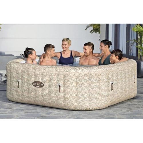 Spa Gonflable Carré Rome 5–7 Places - 180 Airjet, Pompe Ultrafit, Wi‑fi