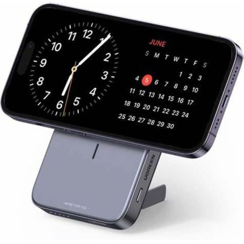 Power Bank Magnétique 10000mah 20w Avec Magsafe, USB-c et USB-a — Gris