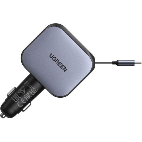Nexode Ec604 Chargeur Voiture 145w USB-c Avec Câble Rétractable 70 Cm