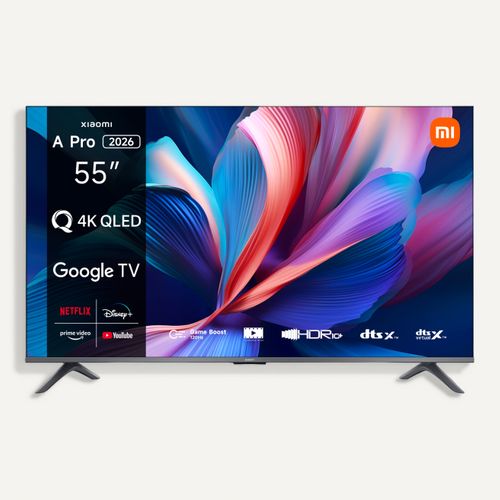 Téléviseur UHD 4K QLD 55'' XIAOMI 139cm ELA5974EU Noir vue de face