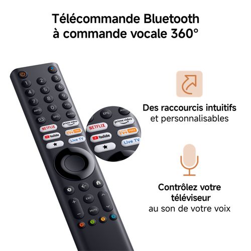 Téléviseur UHD 4K QLED 65'' XIAOMI 165 cm ELA5990EU Noir vue accessoires